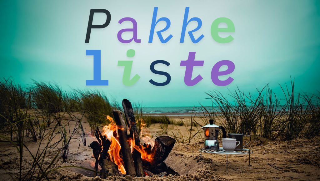 Pakkeliste, huskeliste yil shelter