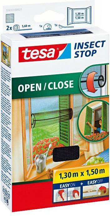 TESA Insect Stop Hook & Loop Open/Close 4.9x4.3ft - TESA