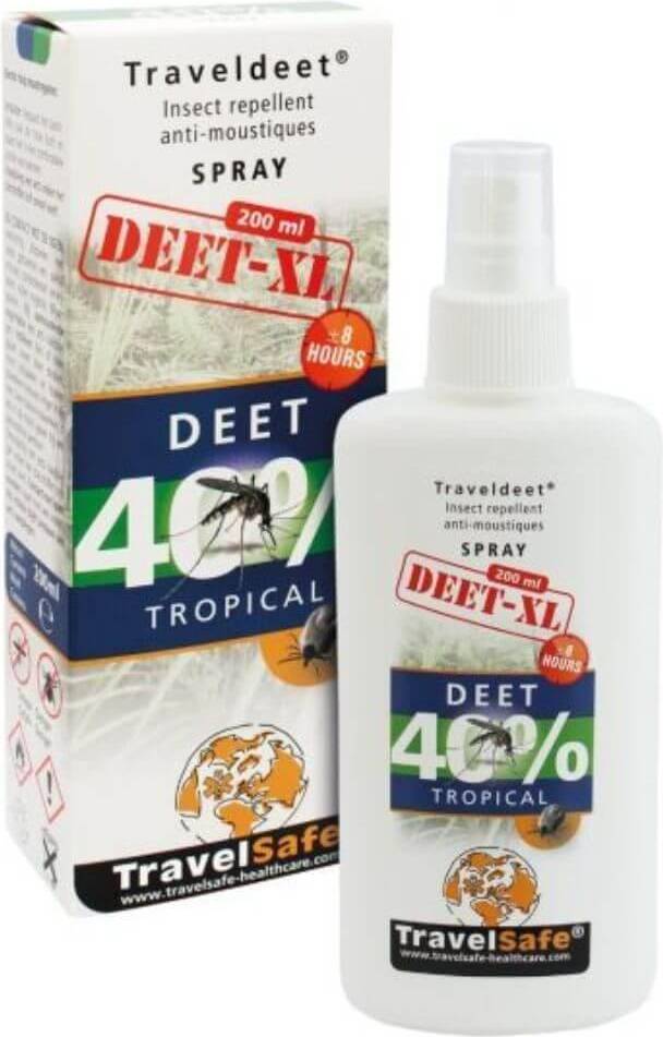 TravelSafe DEET 40% Myggespray 200 ml - TravelSafe